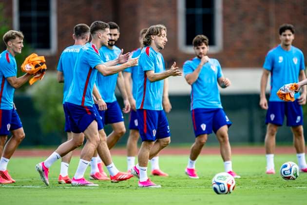 DALLAS — Luka Modric of Croatia during the 2026 World Cup, at a Croatia training session at Washburne Soccer and Track Stadium on June 16, 2026, in Dallas, United States. Photo by Stefan Koops, EYE4IMAGES, DeFodi Images,detected_source_language