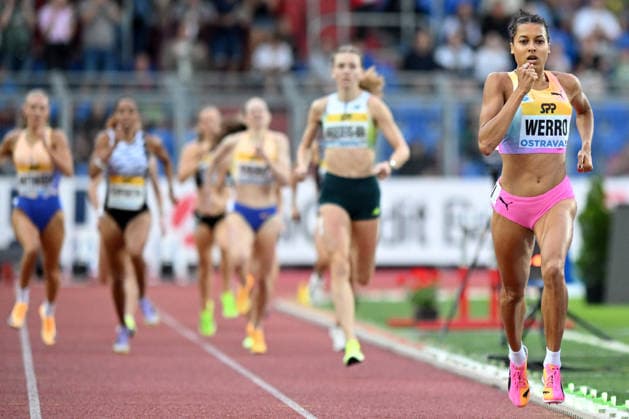 June 16, 2026, Ostrava, Czech Republic: Audrey WERRO of Switzerland competes 800 Metres Women at the World Athletics Continental Tour Golden Spike event in Ostrava in the Czech Republic. Ostrava Czech Republic - ZUMAr156 20260616_aap_r156_062 Copyright: xSlavekxRutax