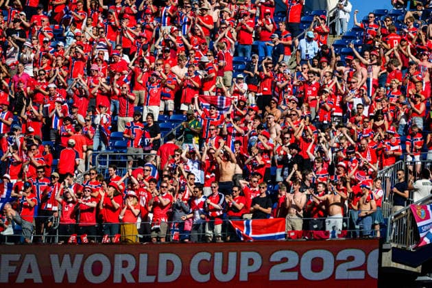 260616 Fans of Norway ahead of the FIFA World Cup, WM, Weltmeisterschaft, Fussball 2026 group stage football match between Iraq and Norway on June 16, 2026 in Foxborough. Photo: Vegard Grott BILDBYRAN kod VG VG0955 bbeng fotboll football soccer fotball vm fotbolls-vm fotball-vm fotbolls-vm 2026 fifa world cup 2026 norge norway iraq irak publik *** June 16, 2026  Copyright: VEGARDxGRoTT BB260616VG008