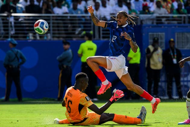 France v Senegal - FIFA World Cup, WM, Weltmeisterschaft, Fussball 2026 Bradley Barcola of France scores a goal during the FIFA World Cup 2026 Group I football match between France and Senegal. East Rutherford United States Copyright: xNicolòxCampox