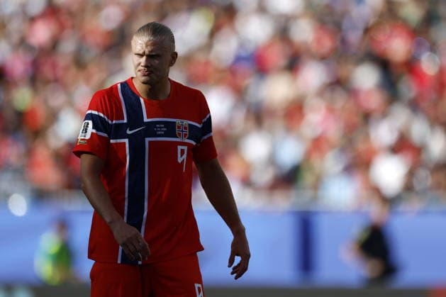 FIFA World Cup, WM, Weltmeisterschaft, Fussball 2026 - Group I - Iraq vs Norway Erling Haaland of Norway looks on during the FIFA World Cup 2026 group stage match Iraq against Norway, in Boston, Massachusetts, USA, 16 June 2026. Foxborough United States  Copyright: xGREGxM.xCOOPERx