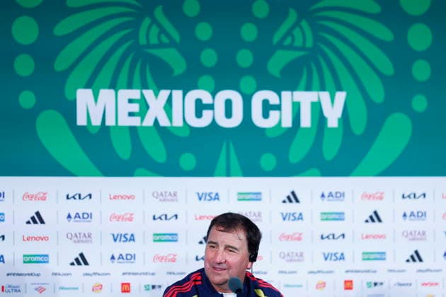 FIFA World Cup, WM, Weltmeisterschaft, Fussball 2026 - Colombia national team, Nationalteam press conference, PK, Pressekonferenz Colombia head coach Nestor Lorenzo speaks during a press conference in Mexico City, Mexico, 16 June 2026. Colombia will face Uzbekistan in a FIFA World Cup 2026 Group K soccer match on 17 June. MEXICO CITY Mexico  Copyright: xSASHENKAxGUTIERREZx