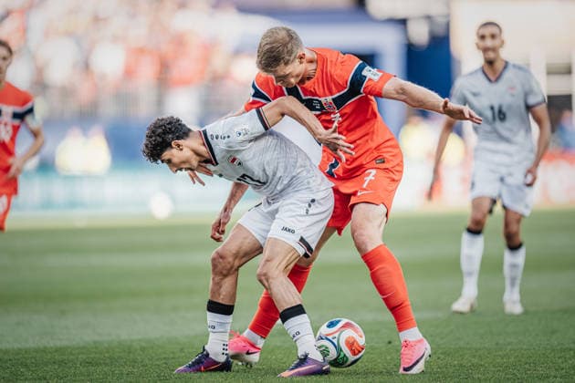 Mens Soccer 2026 FIFA World Cup Group I Iraq vs. Norway June 16, 2026 Ali Jasim 17 (Iraq) vs. Alexander Sorloth 7 (Norway) Boston, Boston Stadium, Massachusetts, United States of America,detected_source_language