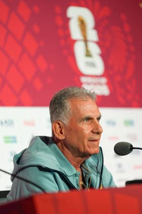 Ghana press conference, PK, Pressekonferenz - 2026 FIFA World Cup, WM, Weltmeisterschaft, Fussball Carlos QUEIROZ Head Coach of Ghana during the 2026 FIFA World Cup MD-1 Press Conference ahead of the Group L match between Ghana and Panama at Toronto Stadium. on June 16, 2026 in Toronto, Canada. (Photo by Leonardo Ramirez Eyepix Group) (Photo by Leonardo Ramirez Eyepix Group Eyepix via Nexpher Images) Toronto