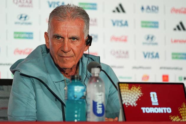 Ghana press conference, PK, Pressekonferenz - 2026 FIFA World Cup, WM, Weltmeisterschaft, Fussball Carlos QUEIROZ Head Coach of Ghana during the 2026 FIFA World Cup MD-1 Press Conference ahead of the Group L match between Ghana and Panama at Toronto Stadium. on June 16, 2026 in Toronto, Canada. (Photo by Leonardo Ramirez Eyepix Group) (Photo by Leonardo Ramirez Eyepix Group Eyepix via Nexpher Images) Toronto
