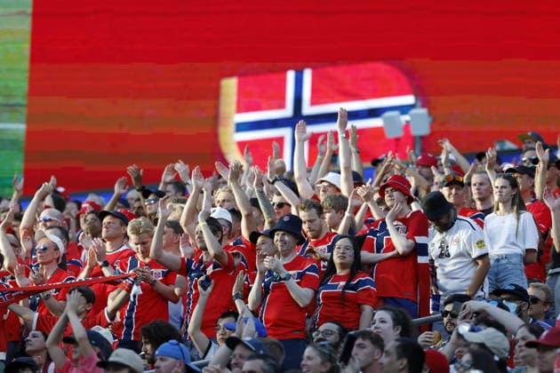 FIFA World Cup, WM, Weltmeisterschaft, Fussball 2026 - Group I - Iraq vs Norway Supporters of Norway cheer during the FIFA World Cup 2026 group stage match Iraq against Norway, in Boston, Massachusetts, USA, 16 June 2026. BOSTON United States  Copyright: xGREGxM.xCOOPERx