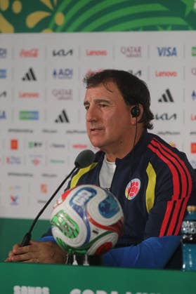 Colombia v Uzbekistan FIFA World Cup, WM, Weltmeisterschaft, Fussball 2026 Group K press conference, PK, Pressekonferenz Head Coach of Colombia national soccer team Nestor Lorenzo speaks during a press conference ahead of the FIFA World Cup Group K first-round match between Colombia and Uzbekistan at Mexico City Stadium. on June 16, 2026 in Mexico City, Mexico. (Photo by Ian Robles Eyepix Group) Copyright: xIanxRobles xEyepixxGroupx EL_16062026_187352JPEG