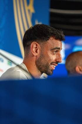 2026 FIFA World Cup, Group K, Match 1, Portugal vs. DR Congo, June 16, 2026, at NRG Stadium in Houston, Texas; press conference with Bruno Fernandes and Roberto Martinez; Trionda Ball,detected_source_language Copyright: xBahhoxKarax