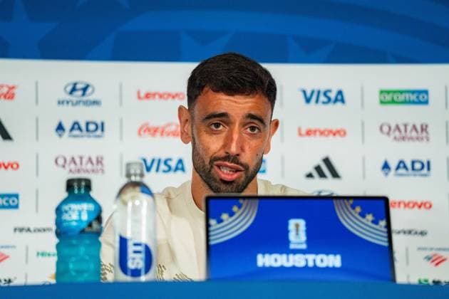 2026 FIFA World Cup, Group K, Match 1, Portugal vs. DR Congo, June 16, 2026, at NRG Stadium in Houston, Texas; press conference with Bruno Fernandes and Roberto Martinez; Trionda Ball,detected_source_language Copyright: xBahhoxKarax