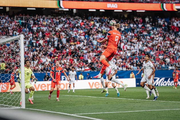 Mens Soccer 2026 FIFA World Cup Group I Iraq vs. Norway June 16, 2026 Erling Haalands header in the 9th minute sets up Norways goal Boston, Boston Stadium, Massachusetts, United States of America,detected_source_language