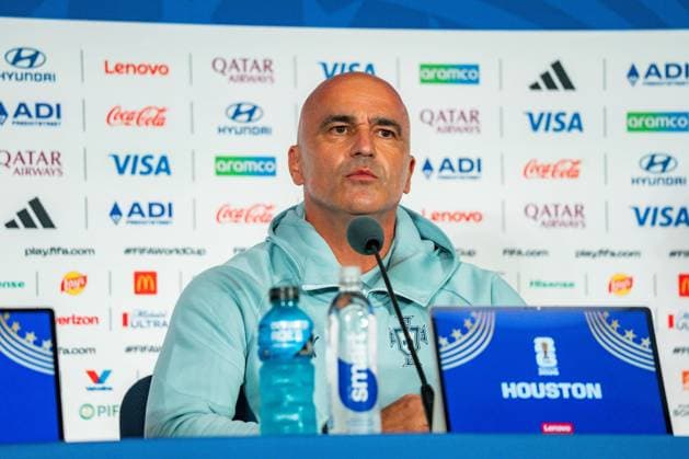2026 FIFA World Cup, Group K, Match 1, Portugal vs. DR Congo, June 17, 2026, at NRG Stadium in Houston, Texas—Press conference with Bruno Fernandes and Roberto Martinez,detected_source_language Copyright: xBahhoxKarax