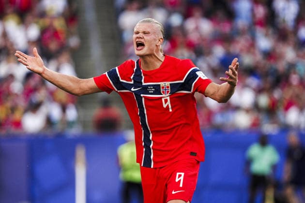 Erling Haaland of Norway reacts during the Group I match of the 2026 FIFA World Cup, WM, Weltmeisterschaft, Fussball between Iraq and Norway, at Boston Stadium, on June 16, 2026. Richard Callis Fotoarena (Richard Callis SPP)  Copyright: xRichardxCallisx xSPPx spp-en-RiCa-2963399