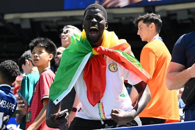 June 16, 2026, East Rutherford, New Jersey, USA: June 16, 2026, East Rutherford New Jersey USA: Supporters are seen during the World Cup Group I match at New York New Jersey Stadium France defeated Senegal 3 to 1 East Rutherford USA - ZUMAa301 20260616_aaf_a301_018 Copyright: xBrooksxVonxArxx