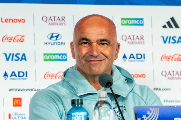 2026 FIFA World Cup, Group K, Match 1, Portugal vs. DR Congo, June 17, 2026, at NRG Stadium in Houston, Texas—Press conference with Bruno Fernandes and Roberto Martinez,detected_source_language Copyright: xBahhoxKarax
