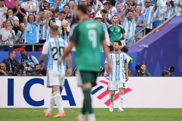 Argentina v Algeria - FIFA World Cup, WM, Weltmeisterschaft, Fussball 2026 - Group J KANSAS CITY, UNITED STATES - JUNE 16: Lionel Messi of Argentina in action during the 2026 FIFA World Cup First Stage Group J match between Argentina and Algeria at Arrowhead Stadium (Kansas City Stadium) in Kansas City, Missouri, United States on June 16, 2026. Hakan Akgun Anadolu Missouri United States. Editorial use only. Please get in touch for any other usage.  Copyright: x2026xAnadoluxHakanxAkgunx
