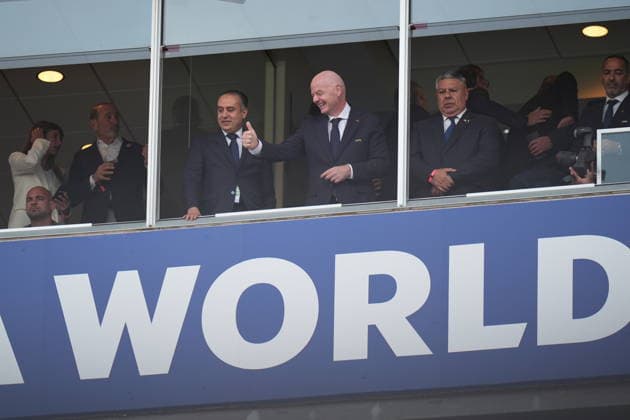 Argentina v Algeria - FIFA World Cup, WM, Weltmeisterschaft, Fussball 2026 - Group J KANSAS CITY, UNITED STATES - JUNE 16: FIFA President Gianni Infantino is seen during the 2026 FIFA World Cup First Stage Group J match between Argentina and Algeria at Arrowhead Stadium (Kansas City Stadium) in Kansas City, Missouri, United States on June 16, 2026. Hakan Akgun Anadolu Missouri United States. Editorial use only. Please get in touch for any other usage.  Copyright: x2026xAnadoluxHakanxAkgunx