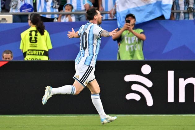 FIFA World Cup, WM, Weltmeisterschaft, Fussball 2026 - Group J - Argentina vs Algeria Lionel Messi of Argentina celebrates scoring the 1-0 goal during the FIFA World Cup 2026 group stage match Argentina against Algeria, in Kansas City, Missouri, USA, 16 June 2026. KANSAS CITY United States  Copyright: xAMYxKONTRASx
