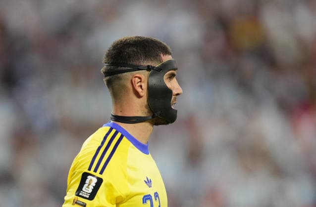 Luca Zidane of Algeria looks on during the match between Argentina and Algeria in Group J of the 2026 FIFA World Cup at Kansas Stadium in Kansas, United States, on June 16, 2026. Photo by DeFodi Images (Thor Wegner),detected_source_language