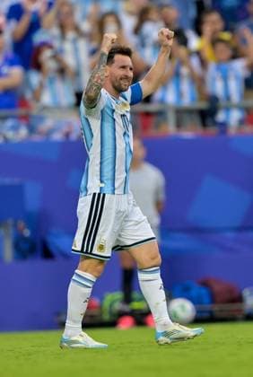 2026 World Cup - Argentina - Algeria KANSAS CITY, MISSOURI - JUNE 16: Lionel Messi 10 of Argentina celebrates during the FIFA World Cup, WM, Weltmeisterschaft, Fussball 2026 Group C match between Argentina and Algeria at MetLife Stadium on June 16, 2026 in East Rutherford, New Jersey. Walid Ibrahim JNA Press Kansas United States of America Copyright: x xwalidxibrahimx xJNAxPressx