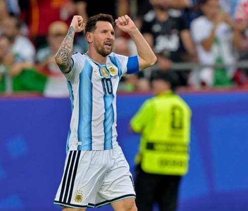 2026 World Cup - Argentina - Algeria KANSAS CITY, MISSOURI - JUNE 16: Lionel Messi 10 of Argentina celebrates during the FIFA World Cup, WM, Weltmeisterschaft, Fussball 2026 Group C match between Argentina and Algeria at MetLife Stadium on June 16, 2026 in East Rutherford, New Jersey. Walid Ibrahim JNA Press Kansas United States of America Copyright: x xwalidxibrahimx xJNAxPressx