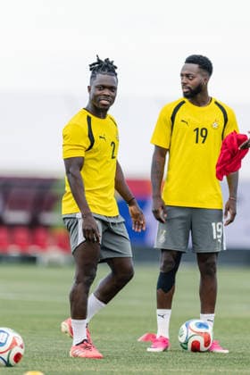 Alidu Seidu of Ghana in action during the training session before the FIFA World Cup, WM, Weltmeisterschaft, Fussball game between Ghana and Panama at Centennial Park on June 16, 2026 in Toronto, Ontario, Canada  Copyright: xCurtisxWongx xSPPx Sportspressphoto_SPR168102