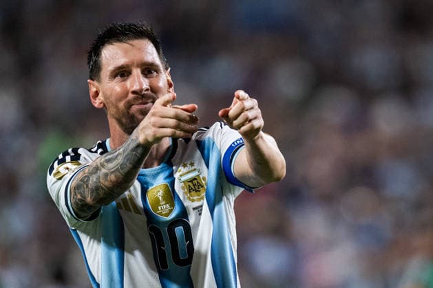 260616 Lionel Messi of Argentina celebrates after 3-0 during the FIFA World Cup, WM, Weltmeisterschaft, Fussball 2026 football match between Argentina and Algeria on June 16, 2026 in Kansas City. Photo: Joel Marklund BILDBYRAN kod JM JM0825 bbeng fotboll football soccer fotball vm fotbolls-vm fotball-vm fotbolls-vm 2026 fifa world cup 2026 argentina algeria algeriet celebration jubel *** June 16, 2026  Copyright: JOELxMARKLUND BB260616JM067