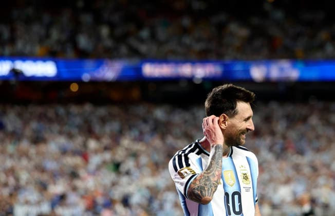 (260617) -- KANSAS CITY, June 17, 2026 -- Lionel Messi of Argentina is seen during the group J match between Argentina and Algeria at the FIFA World Cup, WM, Weltmeisterschaft, Fussball 2026 at Kansas City Stadium in Kansas City, the United States, June 16, 2026. ) (SP)U.S.-KANSAS CITY-FOOTBALL-FIFA WORLD CUP-GROUP J-ARG VS ALG LixMing 
