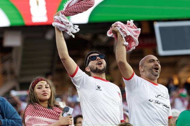 SOCCER - FIFA World Cup, WM, Weltmeisterschaft, Fussball 2026 SANTA CLARA,CALIFORNIA,USA,17.JUN.26 - SOCCER - FIFA World Cup 2026, group stage, Austria vs Jordan. Image shows fans of JOR.  GEPAxpictures xArminxRauthner