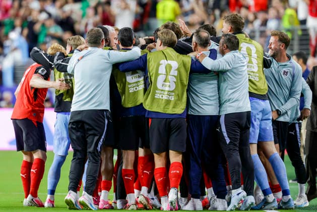 SOCCER - FIFA World Cup, WM, Weltmeisterschaft, Fussball 2026 SANTA CLARA,CALIFORNIA,USA,17.JUN.26 - SOCCER - FIFA World Cup 2026, group stage, Austria vs Jordan. Image shows the rejoicing of AUT.  GEPAxpictures xArminxRauthner