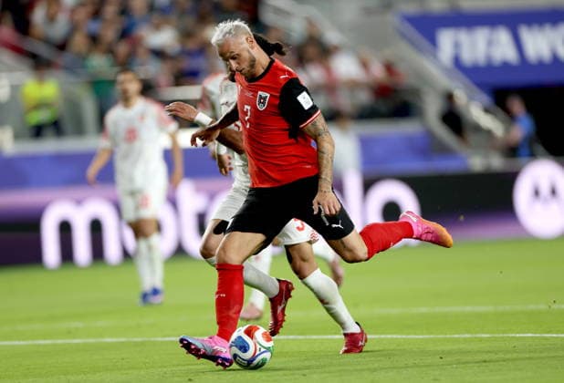 FIFA World Cup, WM, Weltmeisterschaft, Fussball 2026 - Group J - Austria vs Jordan Marko Arnautovic of Austria has an attempt on goal during the FIFA World Cup 2026 group stage match Austria against Jordan, in San Francisco, USA, 16 June 2026. SAN FRANCISCO United States  Copyright: xBENJAMINxFANJOYx