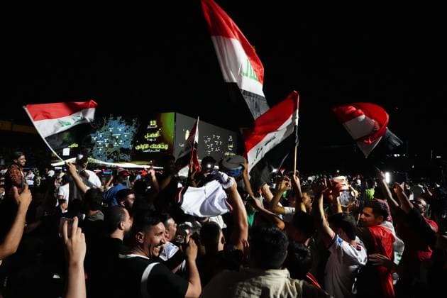 Iraq: People in Baghdad watch the 2026 FIFA World Cup, Iraq v Norway