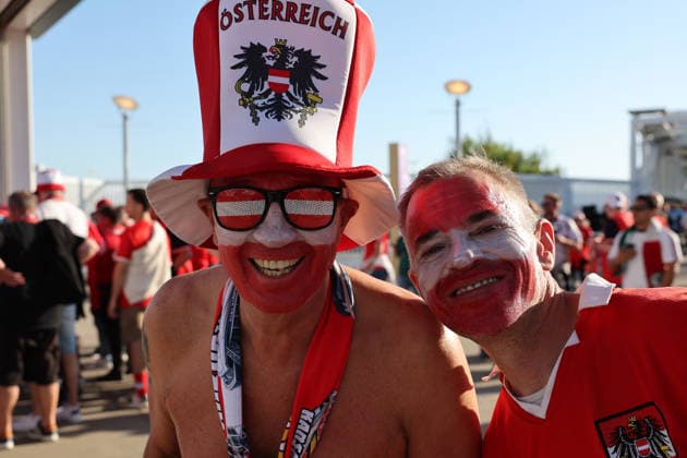 SOCCER - FIFA World Cup, WM, Weltmeisterschaft, Fussball 2026 SANTA CLARA,CALIFORNIA,USA,17.JUN.26 - SOCCER - FIFA World Cup 2026, group stage, Austria vs Jordan. Image shows fans of AUT.  GEPAxpictures xStevenxDinberg