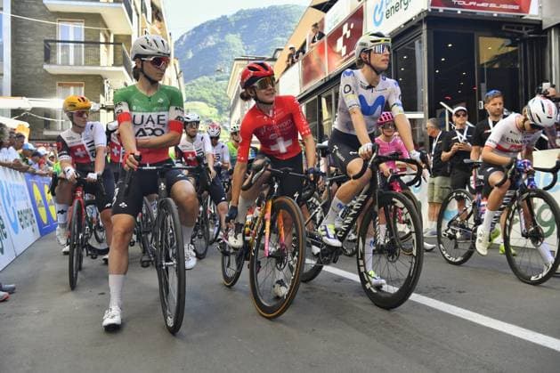 IPA85778021 - Elisa Longo-Borghini (ITA UAE Team ADQ) during the Tour de Suisse, a Road cycling, Rad, Radsport, Strasse race, Stage 1—Sondrio to Sondrio, Italy, June 17, 2026  Copyright: xDavidexVaninetti IPAxSportx xx 85778021
