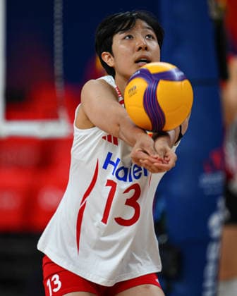 Germany v China - FIVB Women s Volleyball Nations League ANKARA, TURKIYE - JUNE 17: Dong Y. H. (13) of China warms up ahead of the 2026 FIVB Women s Volleyball Nations League second stage match between Germany and China at the Ankara Sports Hall, in Ankara, Turkiye, on June 17, 2026. Akin Celiktas Anadolu Ankara Turkey. Editorial use only. Please get in touch for any other usage.  Copyright: x2026xAnadoluxAkinxCeliktasx