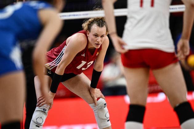 Germany v China - FIVB Women s Volleyball Nations League ANKARA, TURKIYE - JUNE 17: Emilia Weske (13) of Germany celebrates during the 2026 FIVB Women s Volleyball Nations League second stage match between Germany and China at the Ankara Sports Hall, in Ankara, Turkiye, on June 17, 2026. Akin Celiktas Anadolu Ankara Turkey. Editorial use only. Please get in touch for any other usage.  Copyright: x2026xAnadoluxAkinxCeliktasx