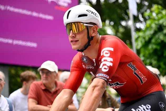 Baloise Belgium Tour 2026 Stage 1 SCHERPENHEUVEN-ZICHEM, BELGIUM - JUNE 17 : De Schuyteneer Steffen (BEL) of Lotto Intermarche during stage 1 of the 95th edition of Baloise Tour of Belgium an UCI ProSeries 2.Pro cycling road race stage for Men Elite of 187.9 km with start in Scherpenheuven-Zichem and finish in Scherpenheuven-Zichem on June 17, 2026 in Scherpenheuven-Zichem, Belgium, 17 06 2026 ( Motordriver Stephan Boone - Scherpenheuven-Zichem Belgium  Copyright: xTomasxSiskx
