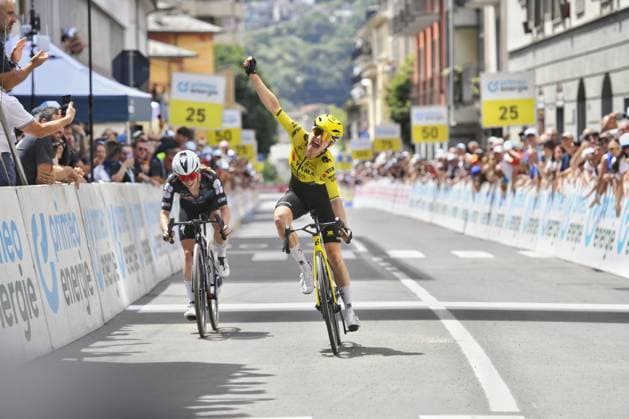 IPA85780656 - DE VRIES, Femke (during the Tour de Suisse, a Road cycling, Rad, Radsport, Strasse race, Stage 1—Sondrio to Sondrio, Italy, June 17, 2026)  Copyright: xDavidexVaninetti IPAxSportx xx 85780656
