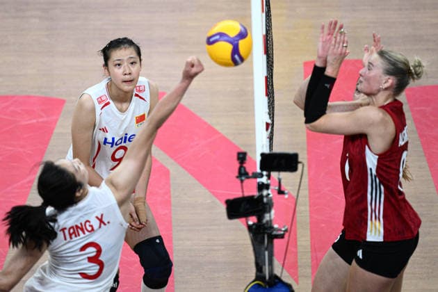 Germany v China - FIVB Women s Volleyball Nations League ANKARA, TURKIYE - JUNE 17: Tang X. (3) of China in action during the 2026 FIVB Women s Volleyball Nations League second stage match between Germany and China at the Ankara Sports Hall, in Ankara, Turkiye, on June 17, 2026. Akin Celiktas Anadolu Ankara Turkey. Editorial use only. Please get in touch for any other usage.  Copyright: x2026xAnadoluxAkinxCeliktasx