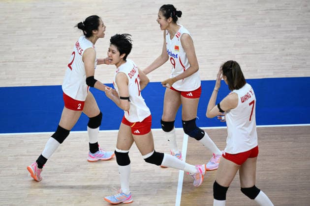 Germany v China - FIVB Women s Volleyball Nations League ANKARA, TURKIYE - JUNE 17: Players of China celebrate during the 2026 FIVB Women s Volleyball Nations League second stage match between Germany and China at the Ankara Sports Hall, in Ankara, Turkiye, on June 17, 2026. Akin Celiktas Anadolu Ankara Turkey. Editorial use only. Please get in touch for any other usage.  Copyright: x2026xAnadoluxAkinxCeliktasx