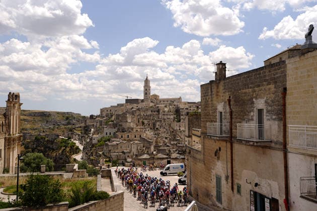 The pack rides cycles during Stage 4 of the Giro Next Gen 2026, from Matera to Corato (Molino Casillo), Italy, Wednesday, June 17, 2026.  Copyright: xFabioxFerrari LaPressex