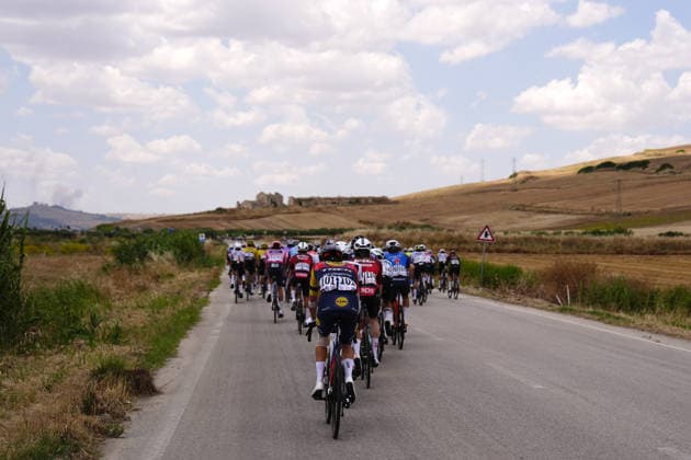 The pack rides cycles during Stage 4 of the Giro Next Gen 2026, from Matera to Corato (Molino Casillo), Italy, Wednesday, June 17, 2026.  Copyright: xFabioxFerrari LaPressex