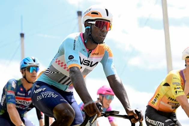 Baloise Belgium Tour 2026 Stage 1 SCHERPENHEUVEN-ZICHEM, BELGIUM - JUNE 17 : Girmay Biniam (ERI) of NSN Cycling Team during stage 1 of the 95th edition of Baloise Tour of Belgium an UCI ProSeries 2.Pro cycling road race stage for Men Elite of 187.9 km with start in Scherpenheuven-Zichem and finish in Scherpenheuven-Zichem on June 17, 2026 in Scherpenheuven-Zichem, Belgium, 17 06 2026 ( Motordriver Stephan Boone - Scherpenheuven-Zichem Belgium  Copyright: xTomasxSiskx
