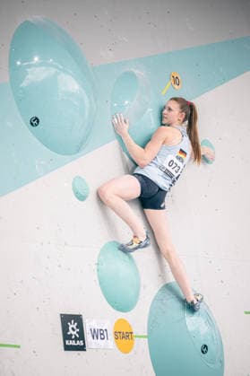 June 17, 2026 Climbing Bouldering World Climbing Series Innsbruck 2026 Womens Qualifying Round Paula Mayer Vorfelder GER Innsbruck Climbing Center Innsbruck, Austria,detected_source_language