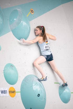 June 17, 2026 Climbing Bouldering World Climbing Series Innsbruck 2026 Womens Qualifying Round Paula Mayer Vorfelder GER Innsbruck Climbing Center Innsbruck, Austria,detected_source_language