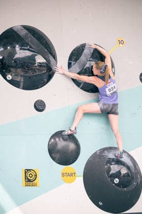 June 17, 2026 Climbing Bouldering World Climbing Series Innsbruck 2026 Womens Qualifying Round Ema Galeova CZE Innsbruck Climbing Center Innsbruck Austria,detected_source_language