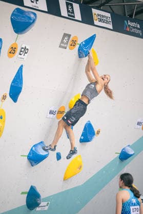 June 17, 2026 Climbing Bouldering World Climbing Series Innsbruck 2026 Womens Qualifying Round Jakoba Rauter (AUT) Innsbruck Climbing Center, Innsbruck, Austria,detected_source_language