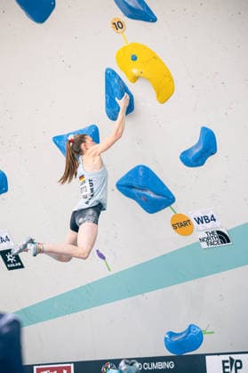June 17, 2026 Climbing Bouldering World Climbing Series Innsbruck 2026 Womens Qualifying Round Paula Mayer Vorfelder GER Innsbruck Climbing Center Innsbruck, Austria,detected_source_language