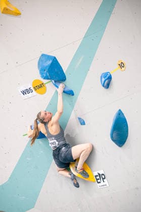 June 17, 2026 Climbing Bouldering World Climbing Series Innsbruck 2026 Womens Qualifying Round Lena Schrittwieser AUT Innsbruck Climbing Center Innsbruck, Austria,detected_source_language