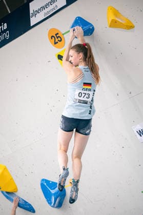 June 17, 2026 Climbing Bouldering World Climbing Series Innsbruck 2026 Womens Qualifying Round Paula Mayer Vorfelder GER Innsbruck Climbing Center Innsbruck Austria,detected_source_language