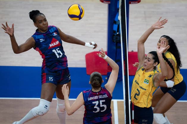 Volleyball, Women's, Nations League, France v Brazil